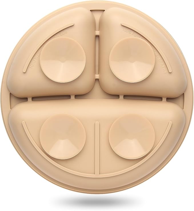 Suction Plates for Baby 3 pack, Stay Put Divided Toddler Plates, 100% Food - Image 6