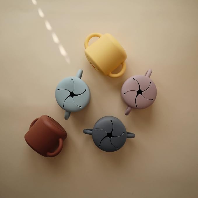 mushie Silicone Snack Cup | Spill Proof Food Container - Image 5