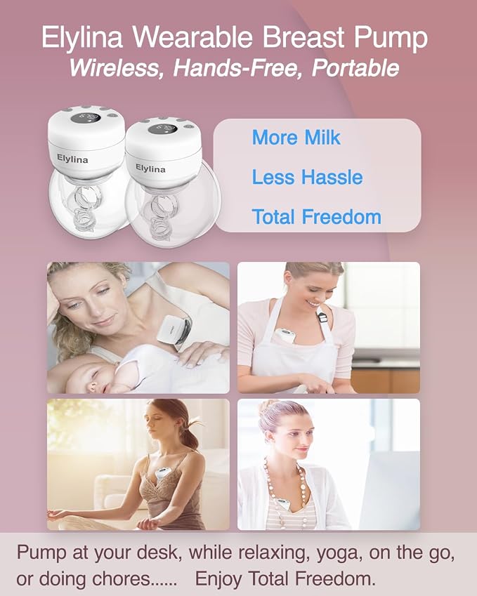 Wearable Breast Pump Hands Free｜Electric, Portable & Hands-Free, Super Quiet & - Image 2