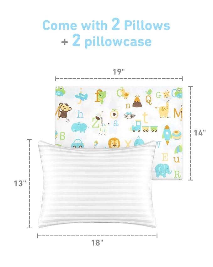 Babebay Toddler Pillow, 13 x 18 Kid Pillows - Image 7
