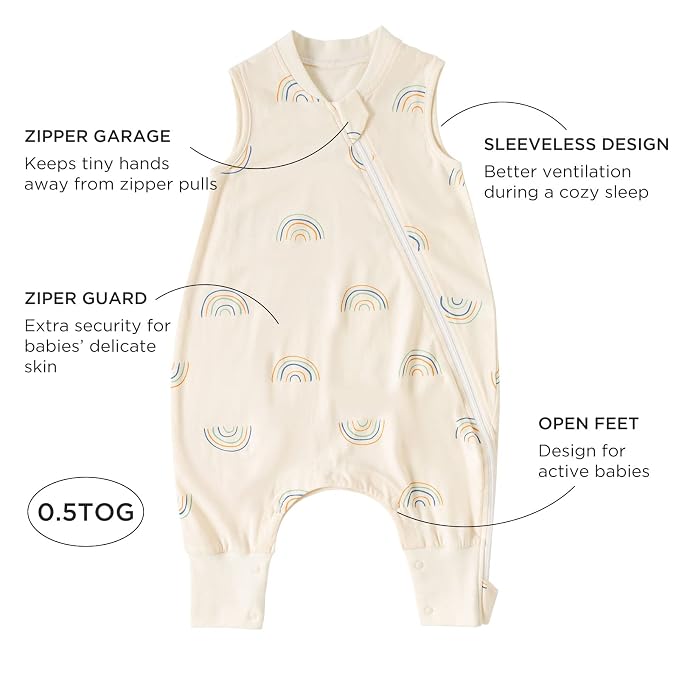 Duomiaomiao 0.5 TOG Toddler Sleep Sack 24-36 Months 100% Cotton Lightweight - Image 5