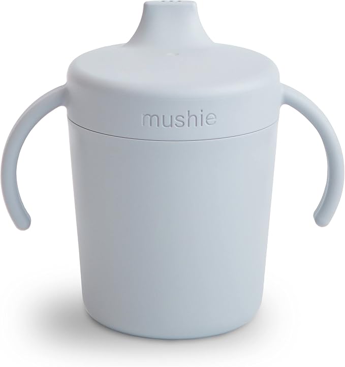 mushie Trainer Sippy Cup | Made in Denmark | Leak Resistant Twist-Off Lid & by mushie