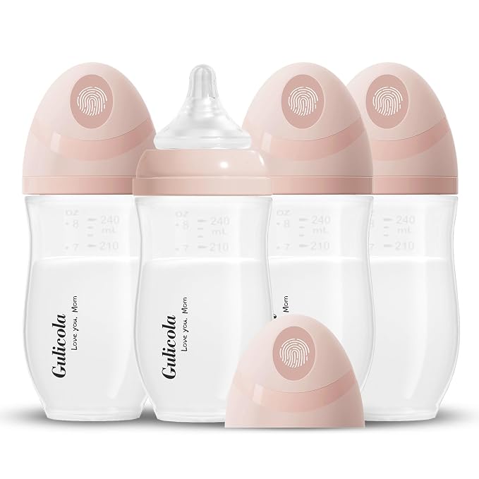Gulicola PP Baby Breastfeeding Bottles, Medium Flow Nipples, 3 Months + by GulicolaBaby