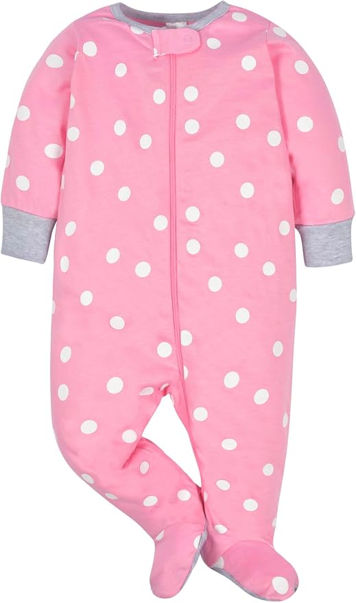 Gerber Baby Girls 4 Pack Sleep 'N Play Footie - Image 5