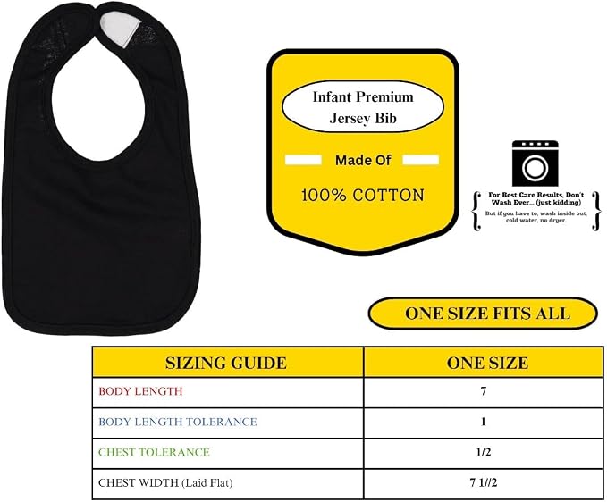 World's Coolest Kid Funny Cute Humor Infant Premium Jersey Baby Bib - Image 4