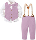 SANGTREE Boys Cotton Linen Suit Formal Set Baby Clothes Boy Gentleman Wedding by Weaimtoprovidecustomerbothgoodserviceandbestproductingoodvalue