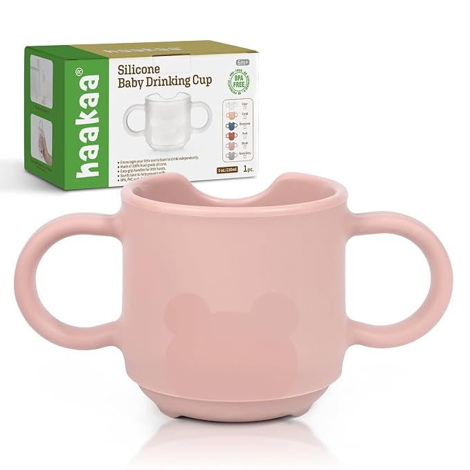 haakaa Silicone Toddler Cups, BPA Free Drop-Proof Training Cups by haakaa