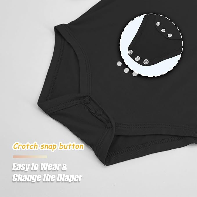 Jimonda Baby Bodysuits Rayon from Bamboo Short Sleeve Baby Boys Girls Rompers - Image 7