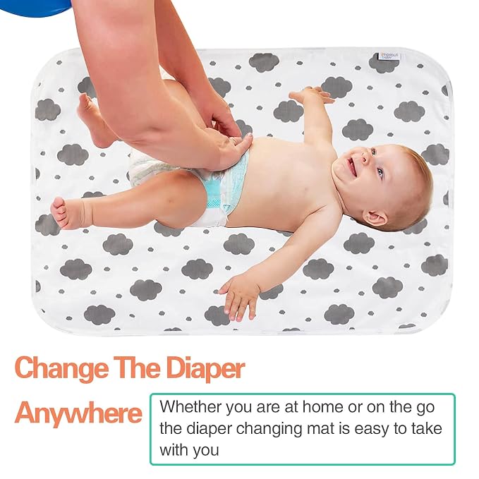 Baby Diaper Changing Pad, 21 5/8" x 31.5" Waterproof Changing Pad Liners - Image 5