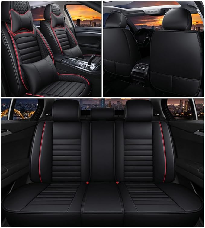 Leather Car Seat Covers for Toyota Corolla 2006-2024, Car Seat Covers Full Set - Image 2