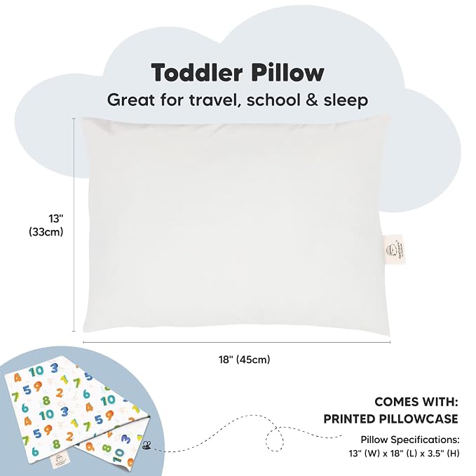 Toddler Pillow with Pillowcase - Image 3