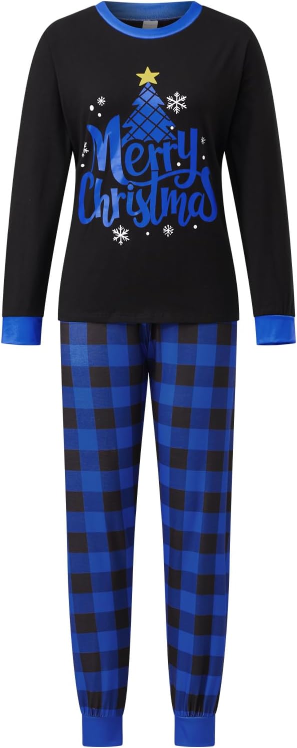 Awoscut Christmas Family Matching Pajamas Christmas Pjs Holiday Nightwear - Image 6