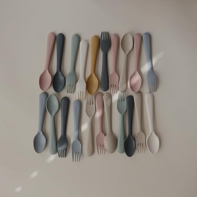 mushie Flatware Fork and Spoon Set - Image 2