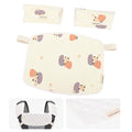 Bebamour Drool and Teething Reversible Cotton Pad White Drool Bib by bebear