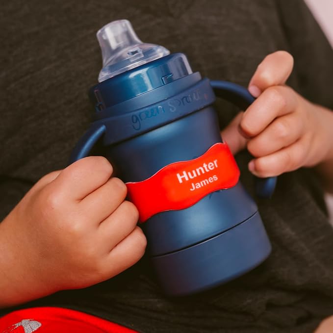 InchBug Orbit Labels Baby Bottle and Water Bottle Silicone Name Bands – - Image 6