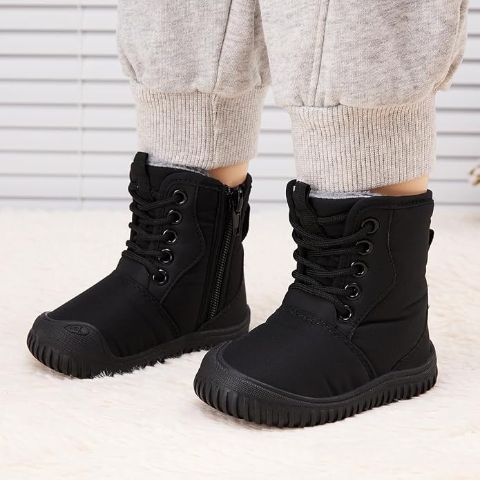 BMCiTYBM Toddler Baby Winter Snow Boots Boy Girl Faux Fur Warm Non Slip First - Image 2