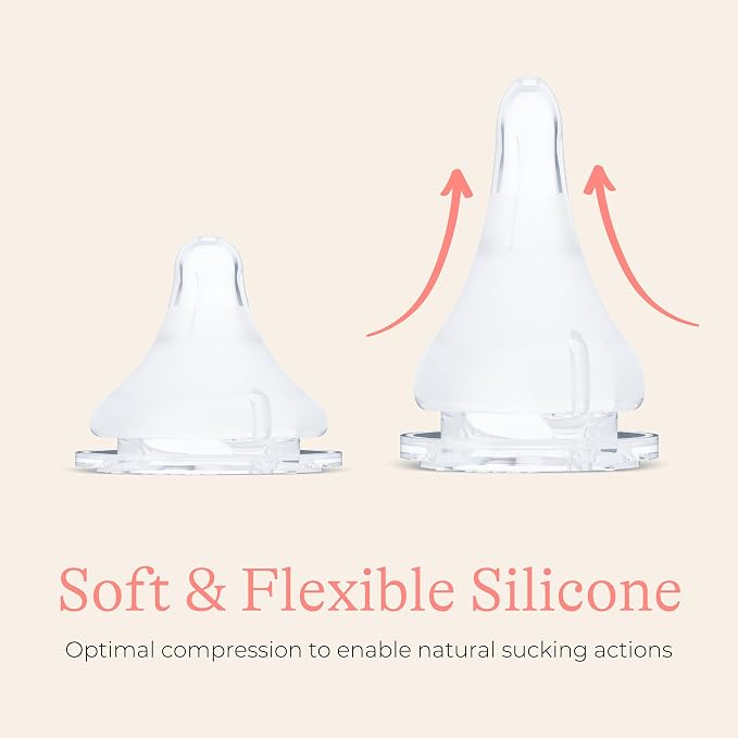 Lansinoh NaturalWave Baby Bottle Nipples, Medium Flow, Size M, 3+ Months - Image 6