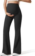 G4Free Ribbed Maternity Flare Yoga Pants by G4Free
