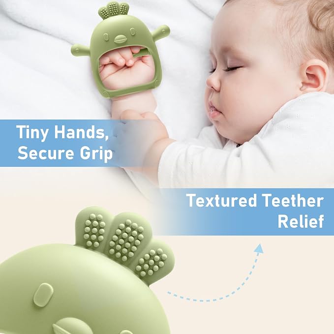 2 Pack Baby Teething Toys 0-6 6-12 Months, Soothing Chew Baby Toys - Image 6