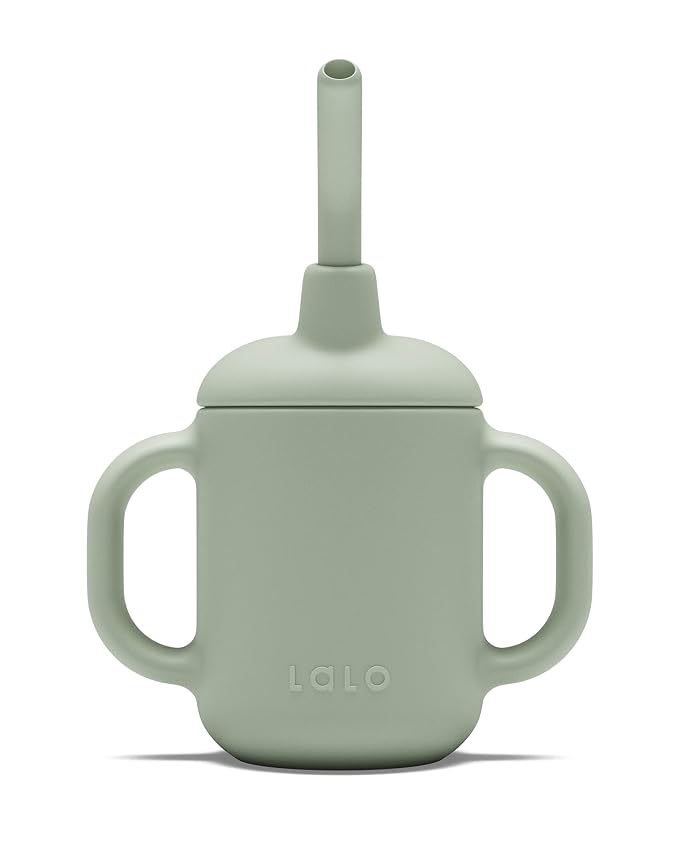 Lalo Little Cup, Non-Toxic Silicone Straw Cup by Lalo