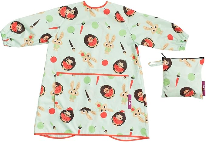 Tidy Tot - Long Baby Bib - Mess Proof Long Sleeve Feeding Smock - Waterproof Bib - Image 10