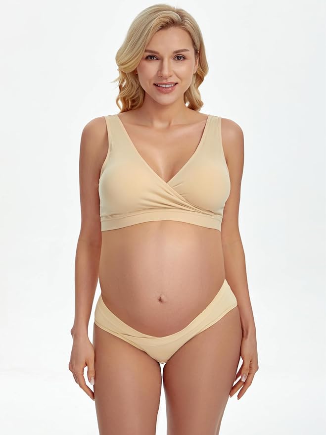 Angelhood 6 Pack Womens Cotton Maternity Underwear, Healthy Maternity Pregnancy - Image 6