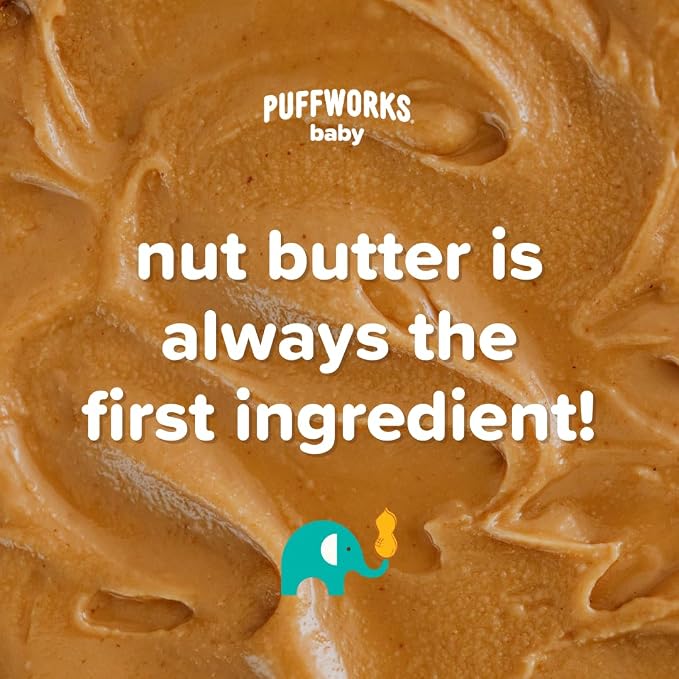 Puffworks Baby Organic Peanut Butter Puffs, Plant Protein, USDA Organic - Image 8