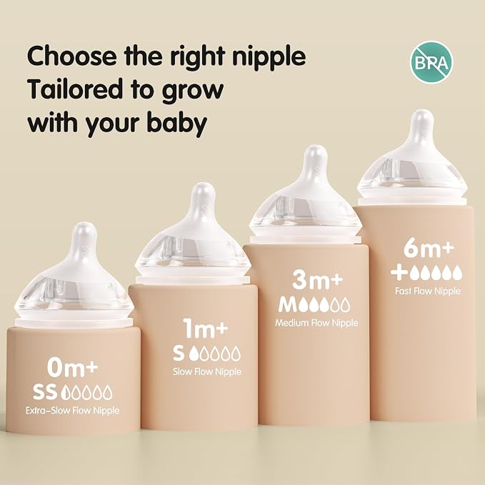 Silicone Natural Response Nipples, Fast Flow, 6+ Months - Image 2