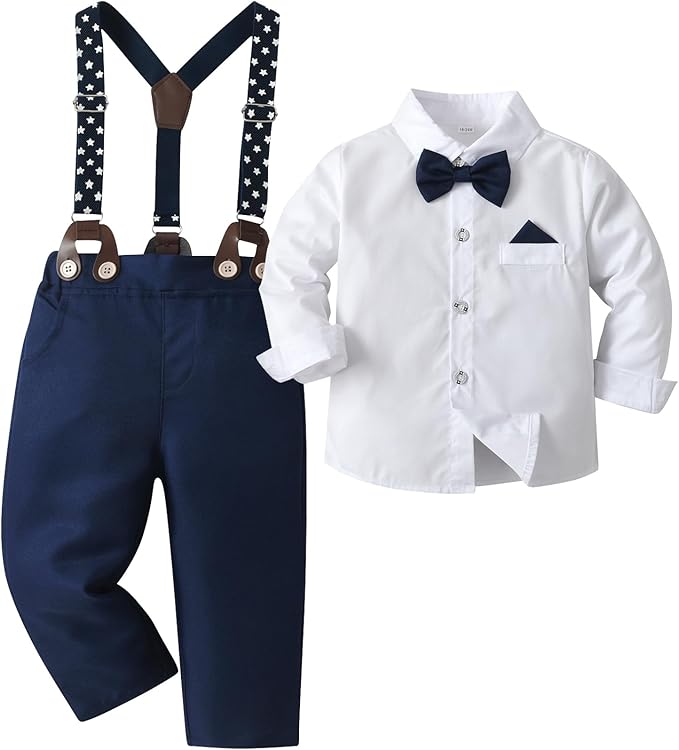 Boarnseorl Baby Boys Pants Sets, Toddler Gentleman Outfits, Infant Long Sleeve by Boarnseorl