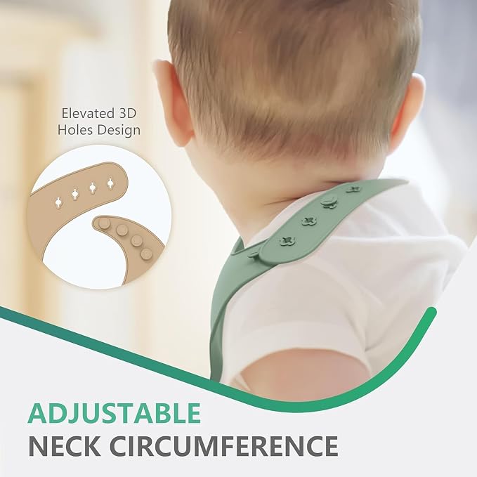 Cuddle Campus Set of 3 Silicone Bibs - Image 5