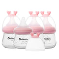 Glass Baby Bottles with Natural Response Nipple Size SS by Beilastar-x