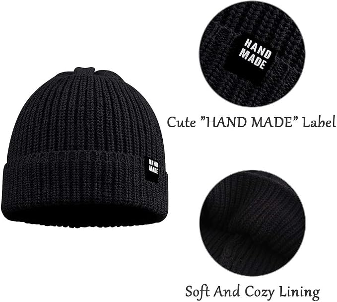 JANGANNSA Simple Knitted Baby Beanie Hip-Hop Boys Winter Hat Toddler Kids Bonnet - Image 4