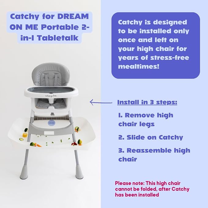 CATCHY - Food Catcher - Compatible - Highchair Sold Separately - Baby Food & - Image 5