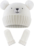 JANGANNSA Cute Bear Baby Beanie Pompom Baby Boys Hat Infant Toddler Winter by JANGANNSA