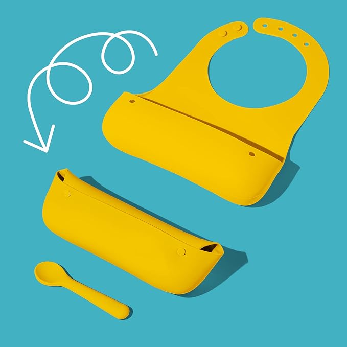 Avanchy Silicone Baby Bibs, Waterproof, Adjustable, BPA Free, Soft Unisex Set - Image 5