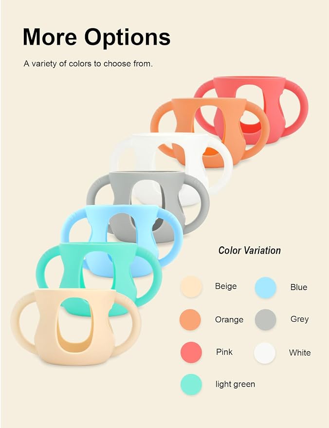 4-Pack Silicone Sleeves for Philips Avent Glass Bottles, BPA-Free - Image 6