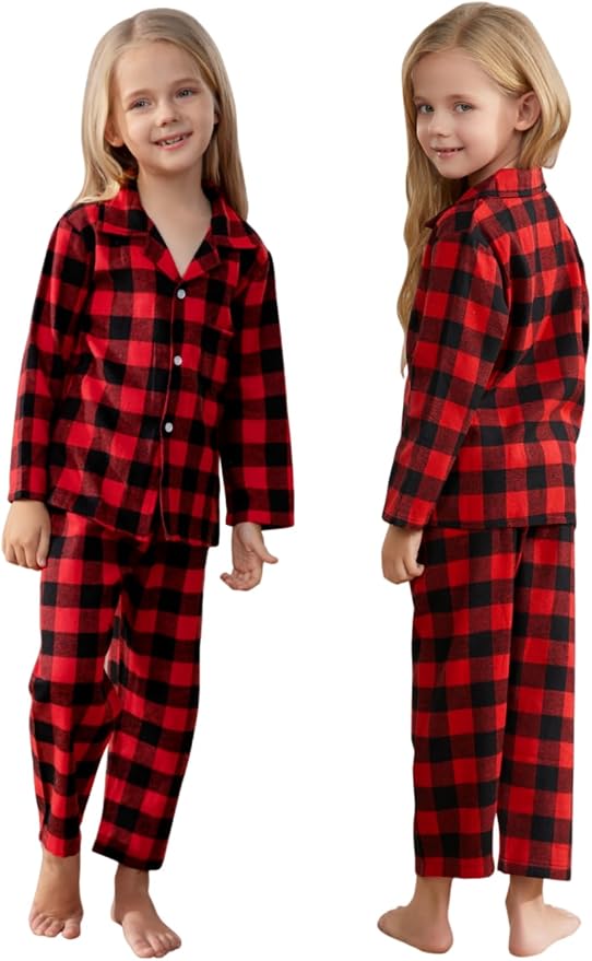Schbbbta Family Matching Pajamas Holiday Sleepwear Long Sleeve Pjs Sets - Image 7