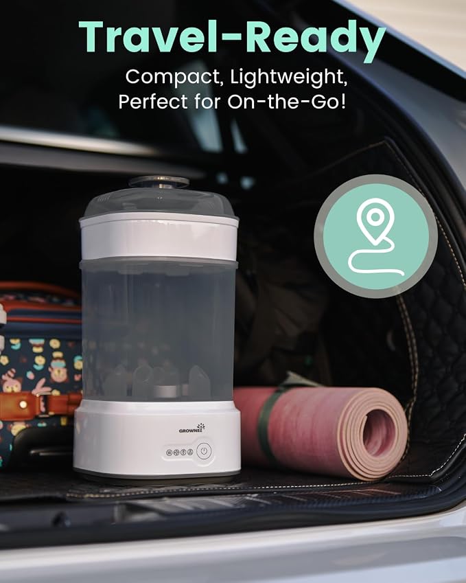 Bottle Sterilizer and Dryer, Compact Electric Steam Baby Bottle Sterilizer - Image 6
