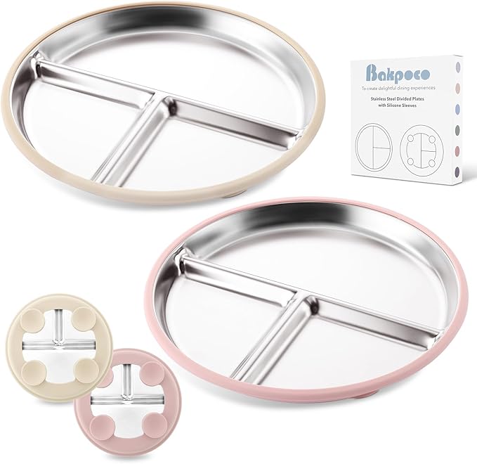 Stainless Steel Baby Plate by Bakpoco