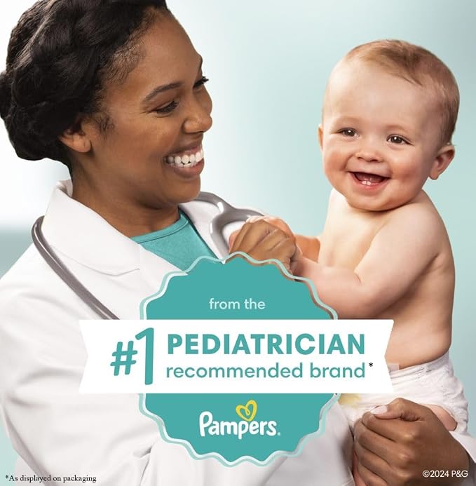 Pampers Baby Wipes Sensitive, Water Based Wipes, Hypoallergenic and Unscented - Image 9