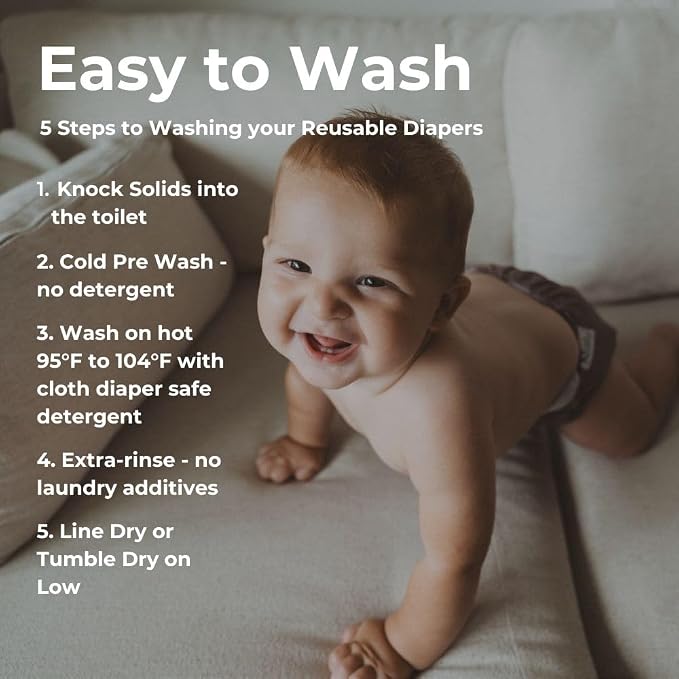 Nora's Nursery Cloth Diapers 7 Pack - Image 4