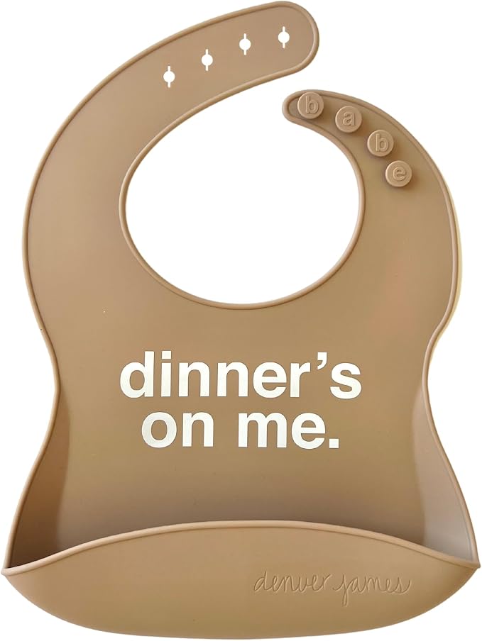 Denver James Silicone Feeding Bibs | Dishwasher Safe. Waterproof. Adjustable. by DenverJames
