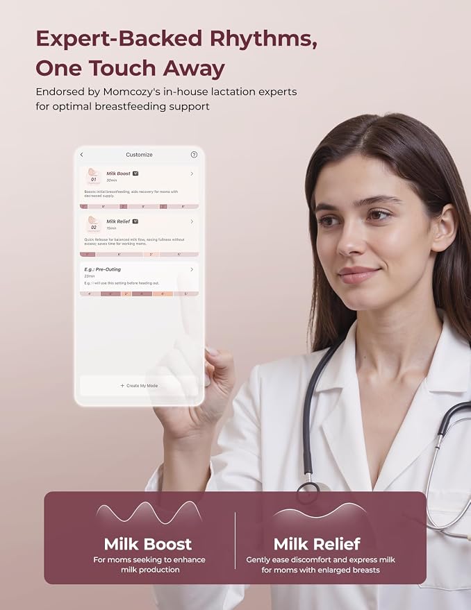 Momcozy Wearable Breast Pump, Hands Free Upgraded Mobile Flow | M9, App - Image 3