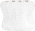 WeeSprout Unisex Organic Towel Cotton Burp Cloths, Four Ultra-Absorbent Layers by WeeSprout