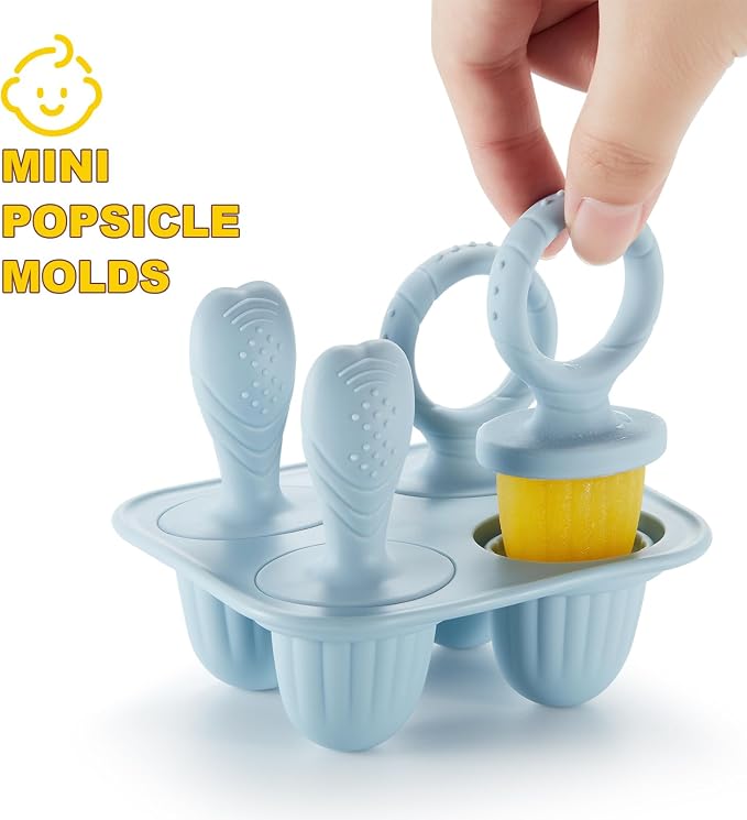 Toddler Popsicles Molds 1 Pack 4 Handle, BPA Free, Silicone Baby Popsicles - Image 2