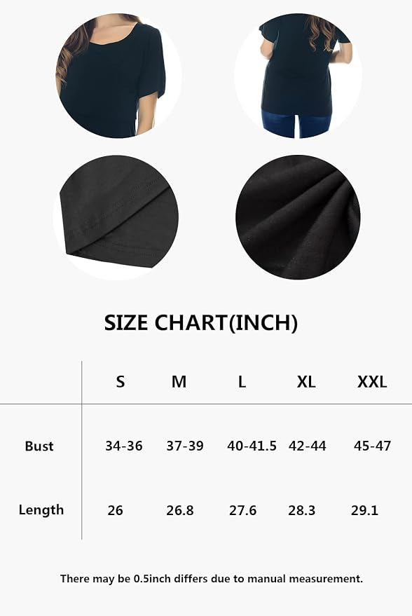 Smallshow Women's Maternity Nursing Tops Short Sleeve Breastfeeding Clothes - Image 8