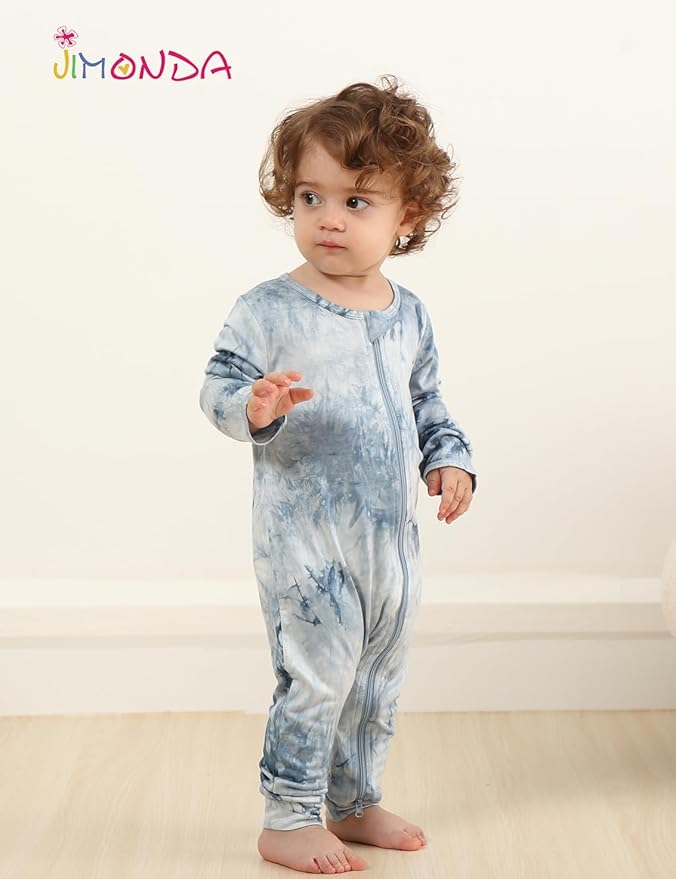Jimonda Baby Girls Boys Footless Pajamas, Rayon From Bamboo Pjs 2 Way Zipper - Image 5