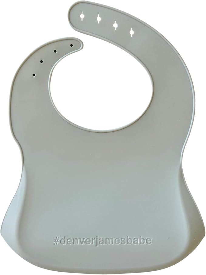 Denver James Silicone Feeding Bibs | Dishwasher Safe. Waterproof. Adjustable. - Image 2