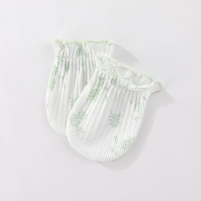 5 Pairs Baby Not Scratch Mittens 0-6 Months New Born Boy Girl Gloves Cute - Image 2
