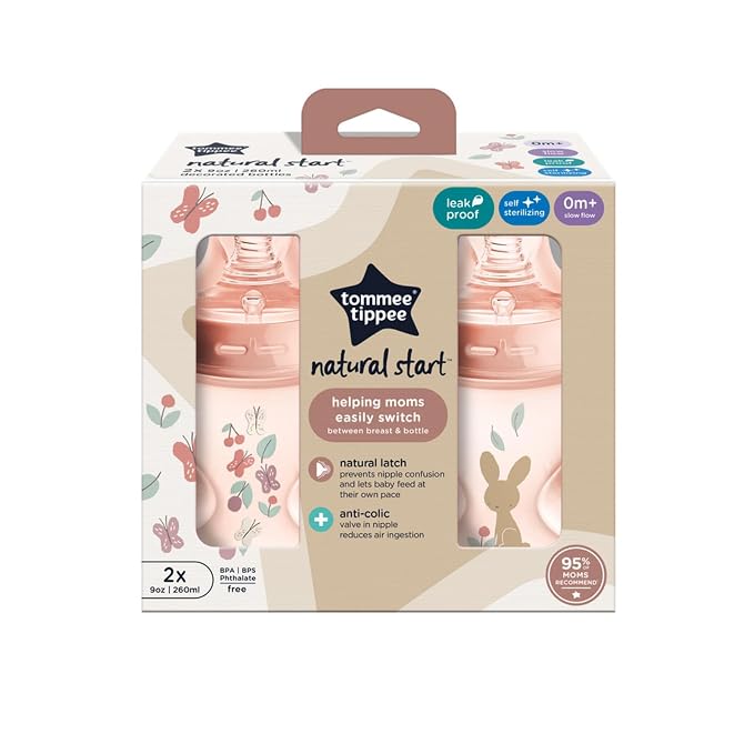 Tommee Tippee Natural Start Anti-Colic Baby Bottles - 9oz - Image 9